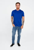 Camiseta Diesel Slim Logo Peito Azul - Sale - Henri Store