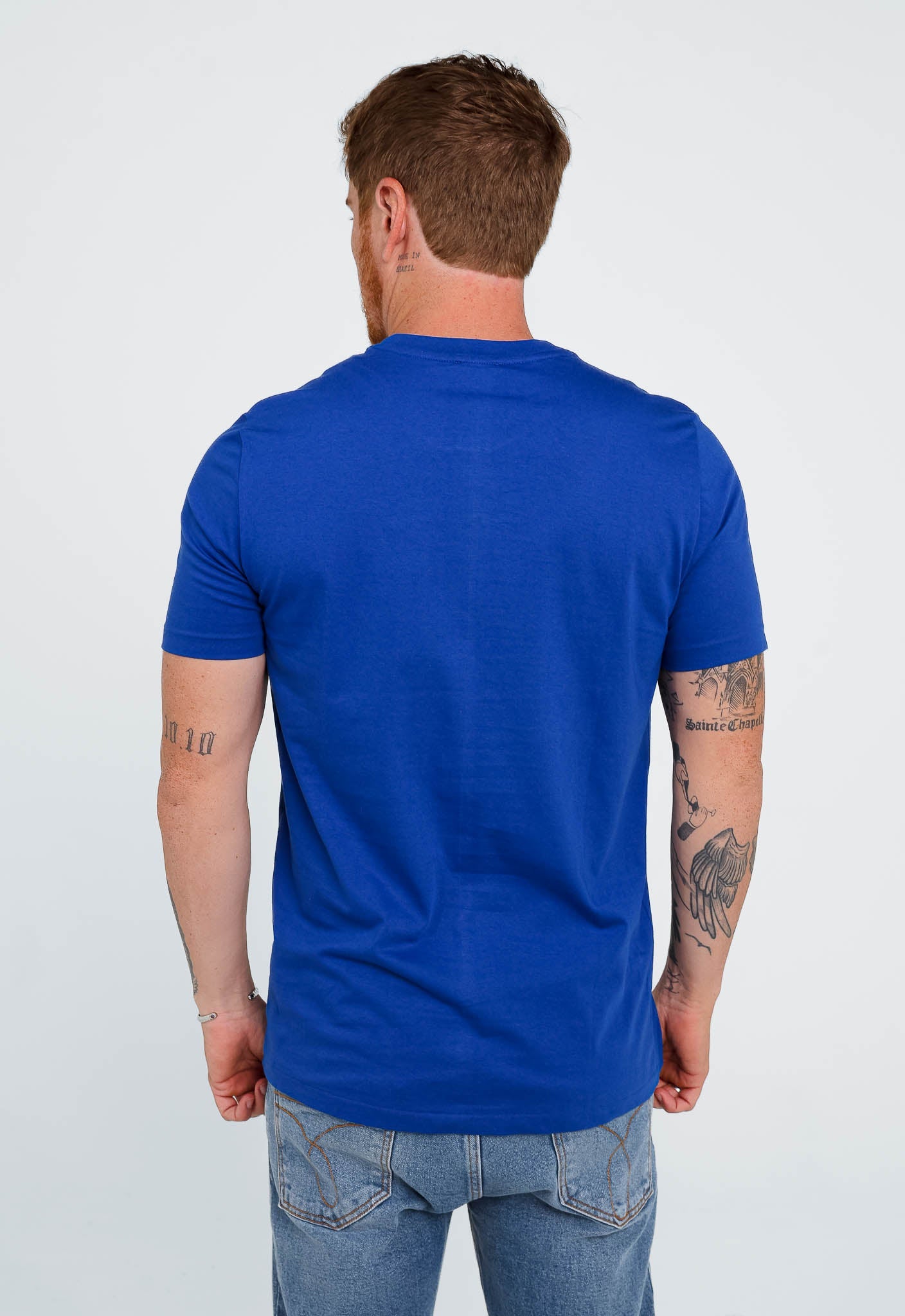 Camiseta Diesel Slim Logo Peito Azul - Sale - Henri Store