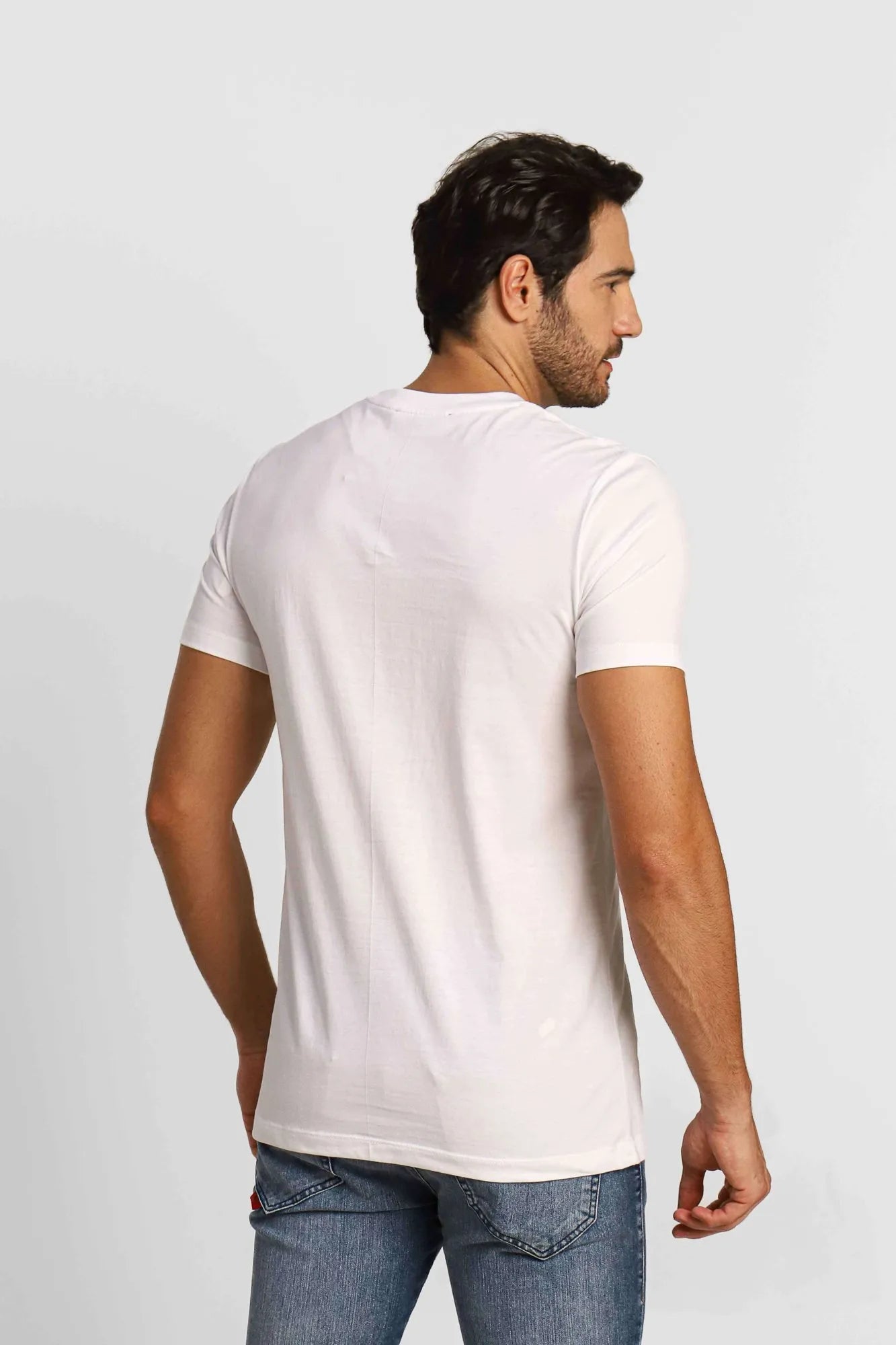 Camiseta Diesel Slim Logo Peito Branco - Sale - Henri Store