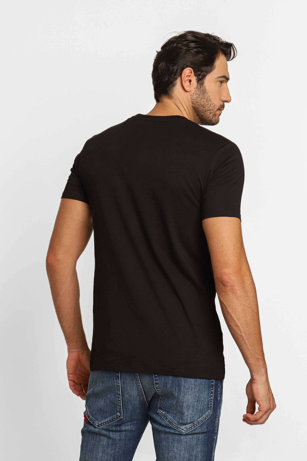 Camiseta Diesel Slim Logo Peito Preto - Sale - Henri Store