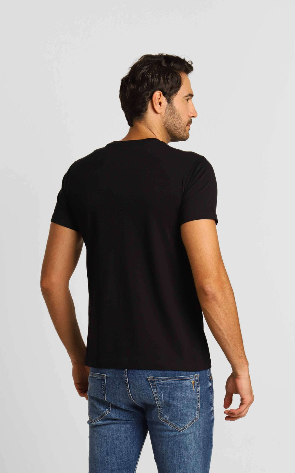 Camiseta Diesel Slim Logo Peito Preto - Sale - Henri Store