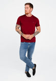 Camiseta Diesel Slim Logo Peito Vinho - Sale - Henri Store