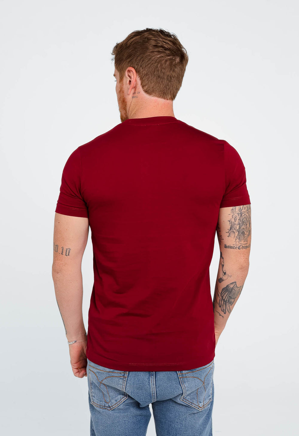 Camiseta Diesel Slim Logo Peito Vinho - Sale - Henri Store