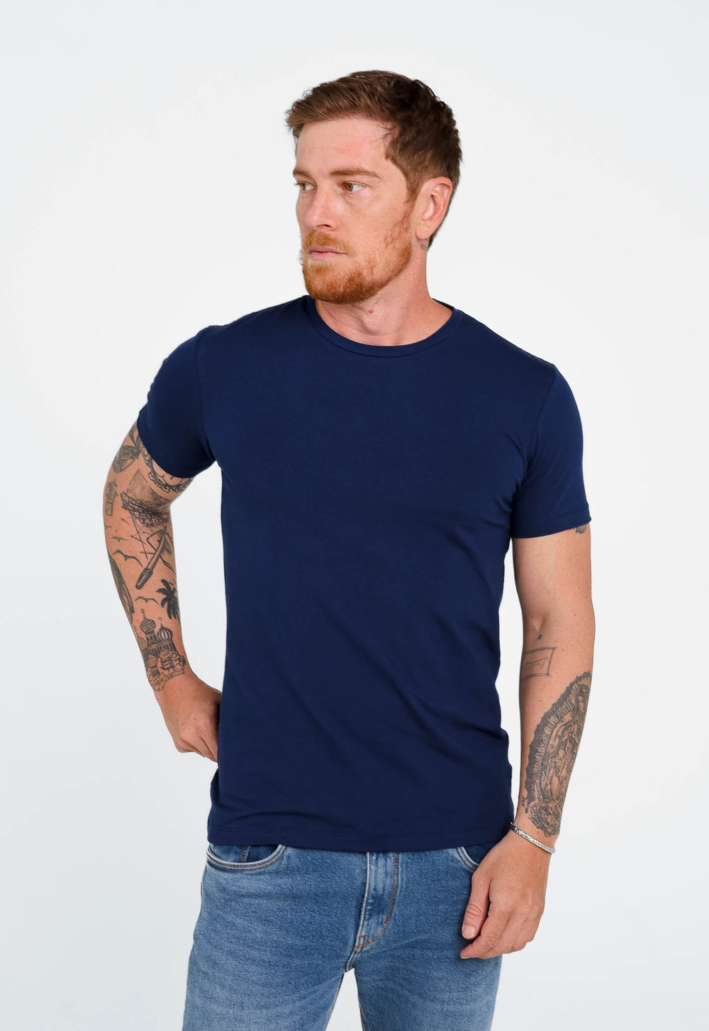 Camiseta Dom Henrico Algodão e Elastano Underlying - Henri Store