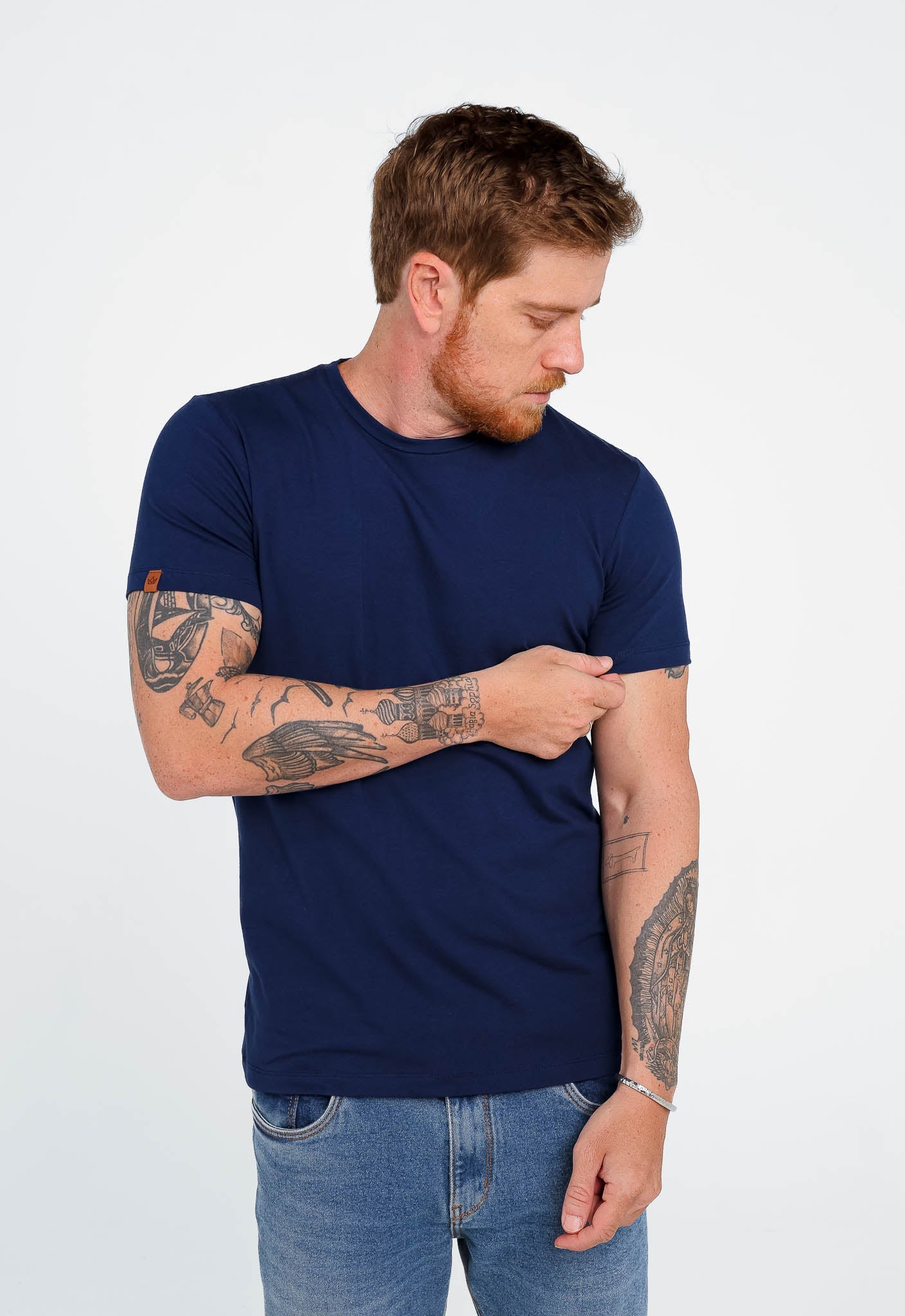 Camiseta Dom Henrico Algodão e Elastano Underlying - Henri Store