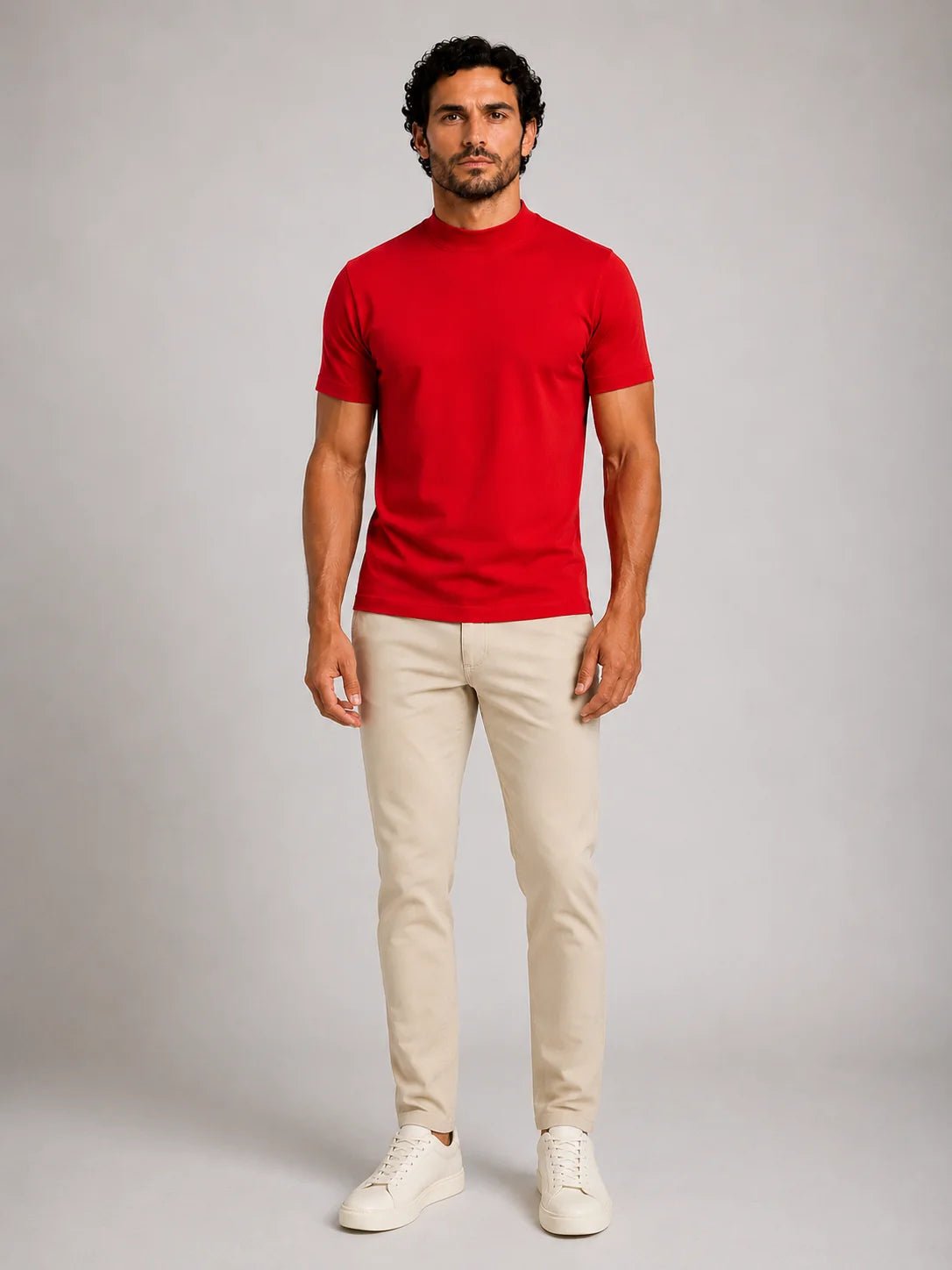Camiseta Dom Henrico Algodão Egípcio Gola Média - Henri Store