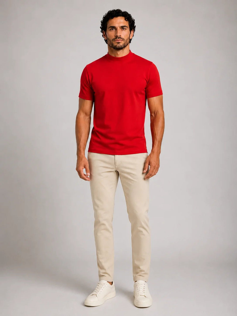 Camiseta Dom Henrico Algodão Egípcio Gola Média - Henri Store