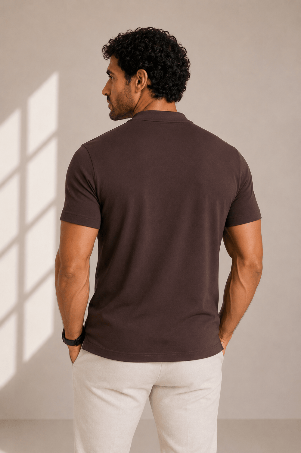 Camiseta Dom Henrico Algodão Egípcio Gola Média - Henri Store