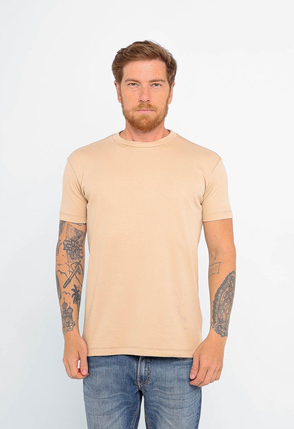 Camiseta Dom Henrico Algodão Egípcio Gola Média - Henri Store