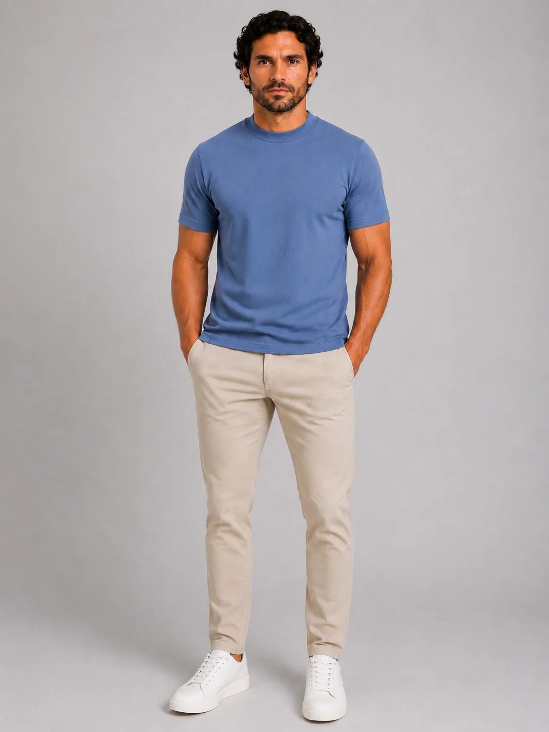 Camiseta Dom Henrico Algodão Egípcio Gola Média - Henri Store