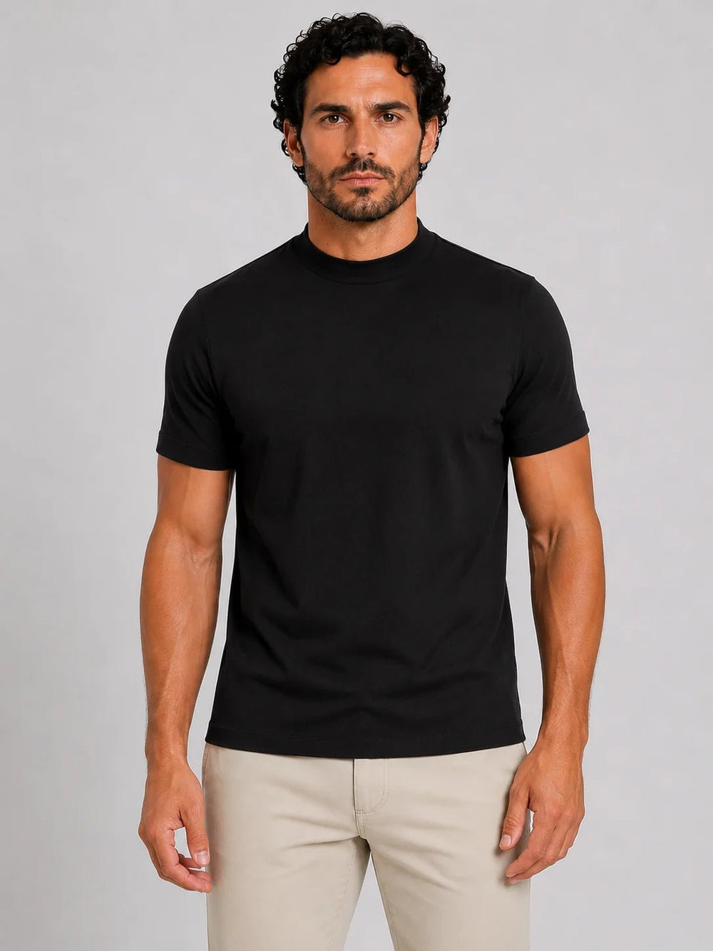 Camiseta Dom Henrico Algodão Egípcio Gola Média - Henri Store