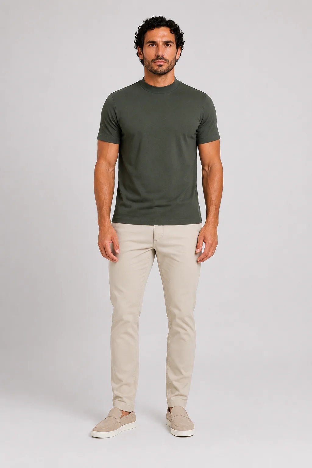 Camiseta Dom Henrico Algodão Egípcio Gola Média - Henri Store