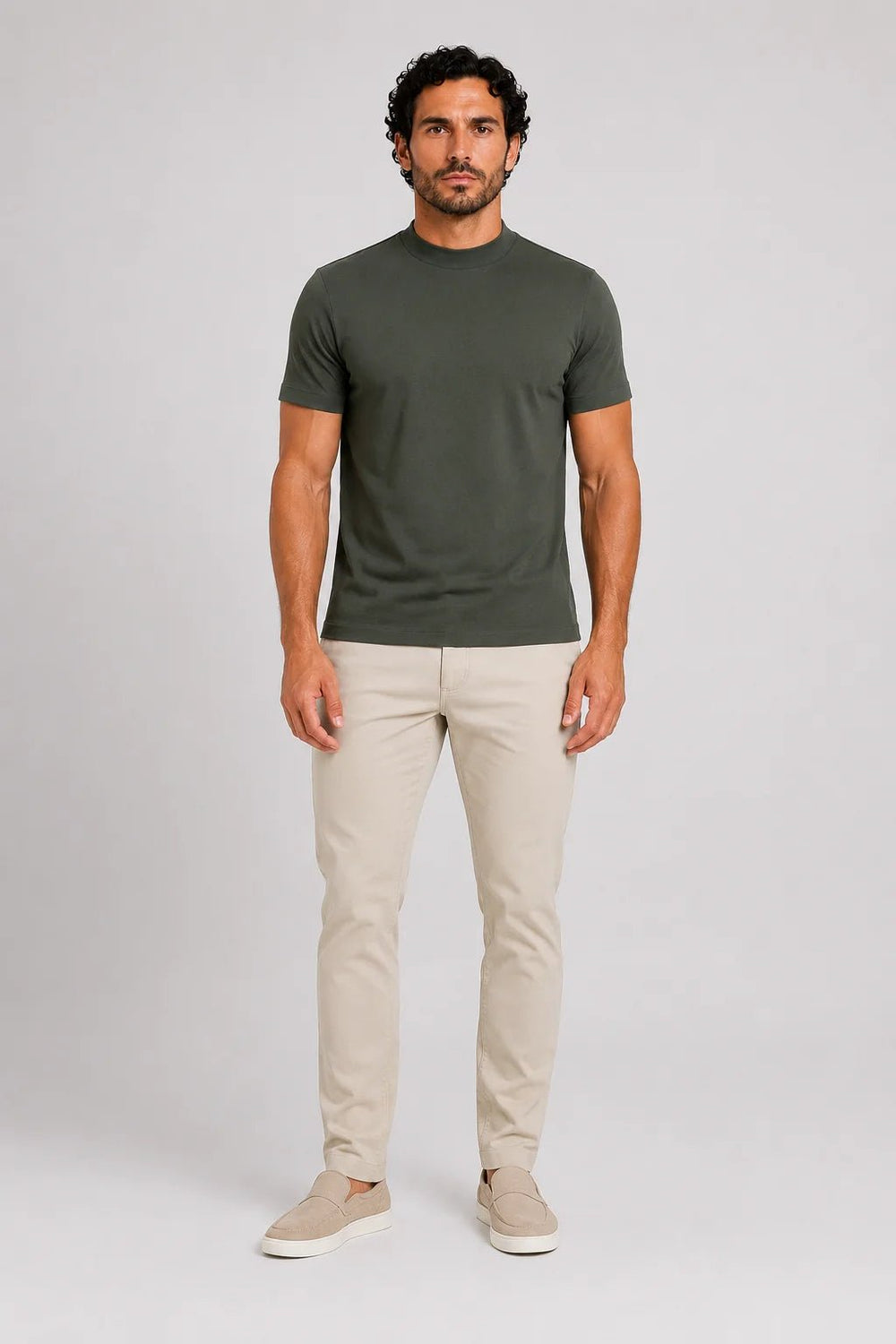 Camiseta Dom Henrico Algodão Egípcio Gola Média - Henri Store