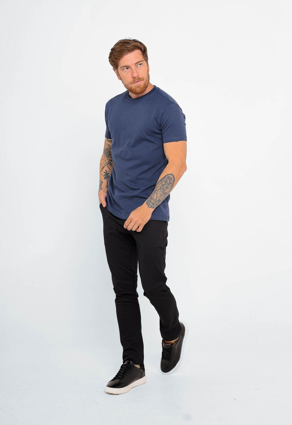 Camiseta Dom Henrico Algodão Egípcio Gola Média - Henri Store