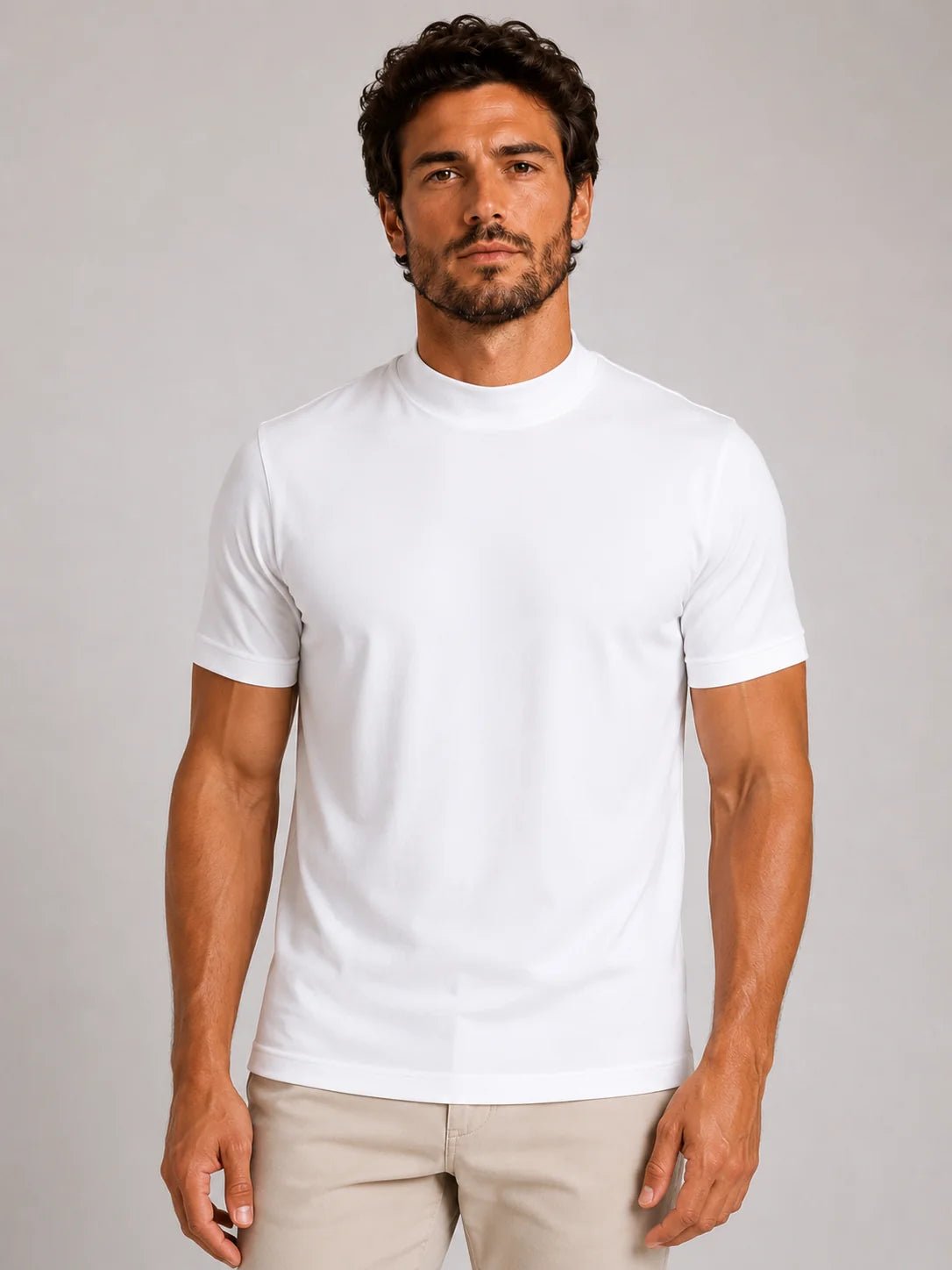 Camiseta Dom Henrico Algodão Egípcio Gola Média - Henri Store