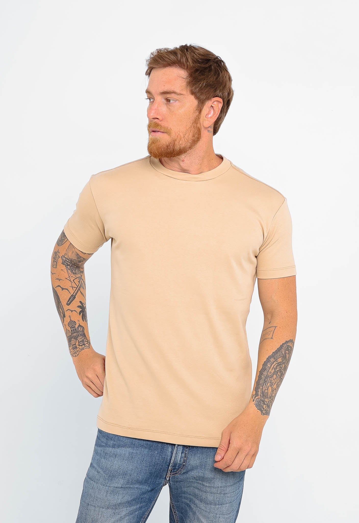 Camiseta Dom Henrico Algodão Egípcio Gola Média - Henri Store