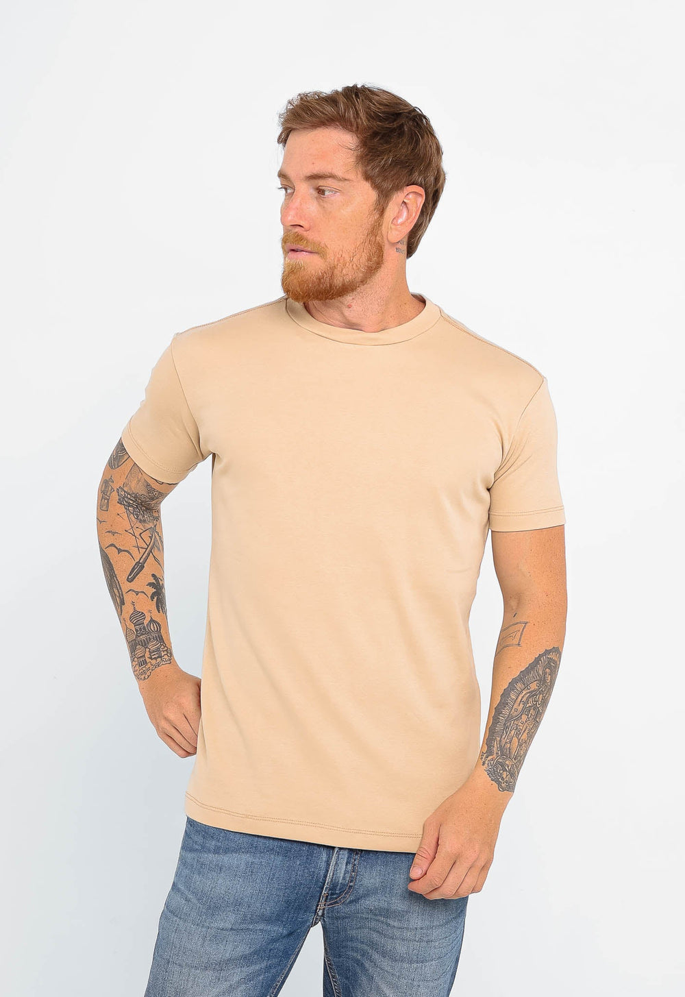 Camiseta Dom Henrico Algodão Egípcio Gola Média - Henri Store