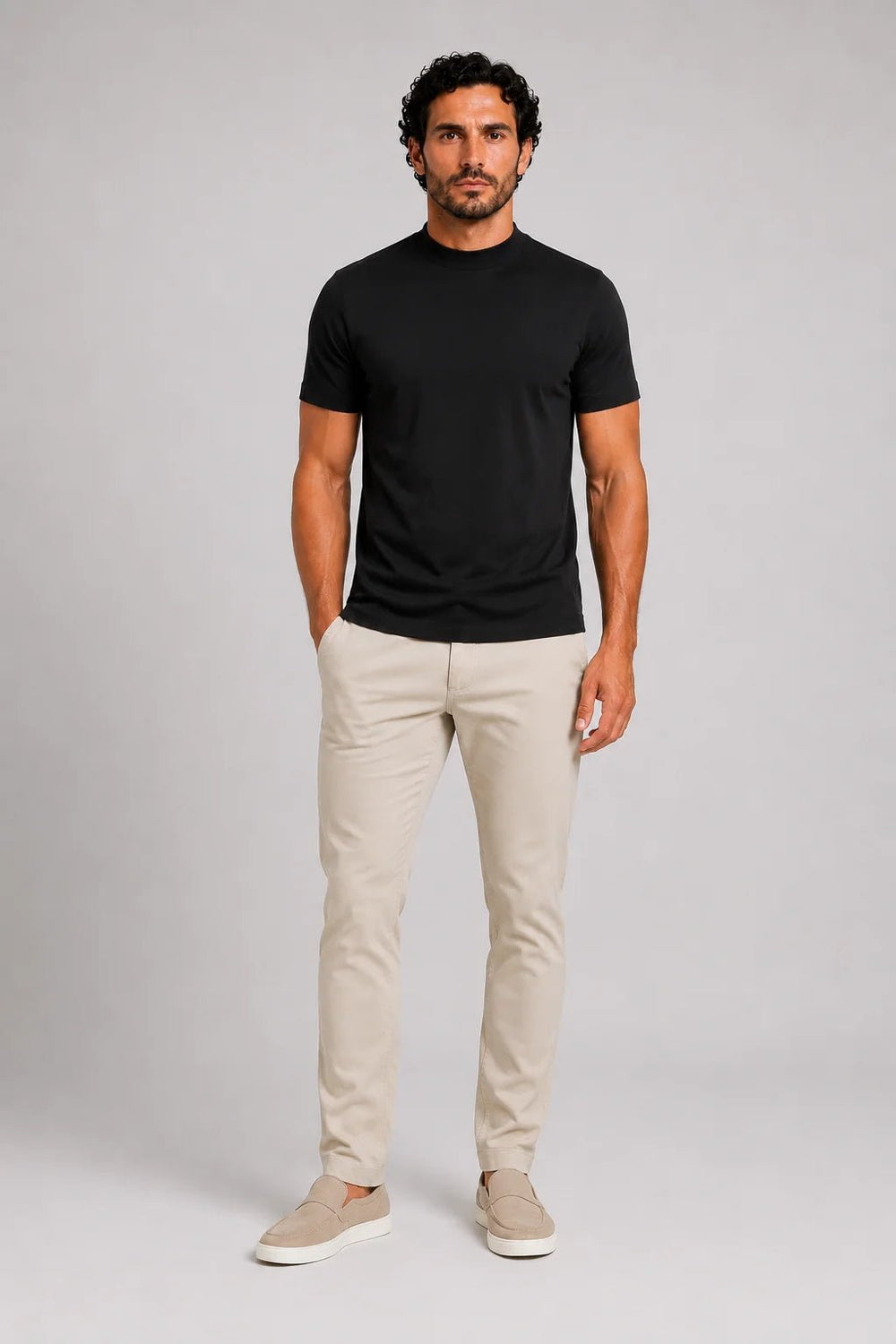 Camiseta Dom Henrico Algodão Egípcio Gola Média - Henri Store