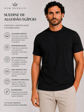 Camiseta Dom Henrico Algodão Egípcio Gola Média - Henri Store