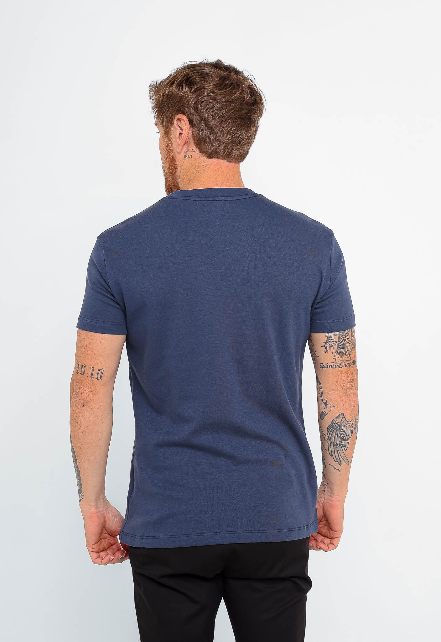 Camiseta Dom Henrico Algodão Egípcio Gola Média - Henri Store