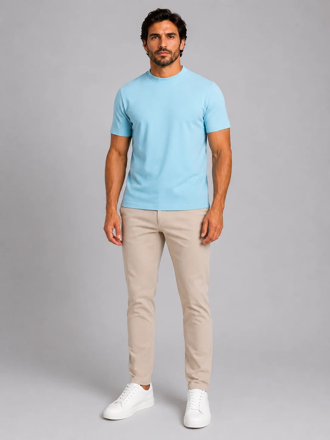 Camiseta Dom Henrico Algodão Egípcio Gola Média - Henri Store
