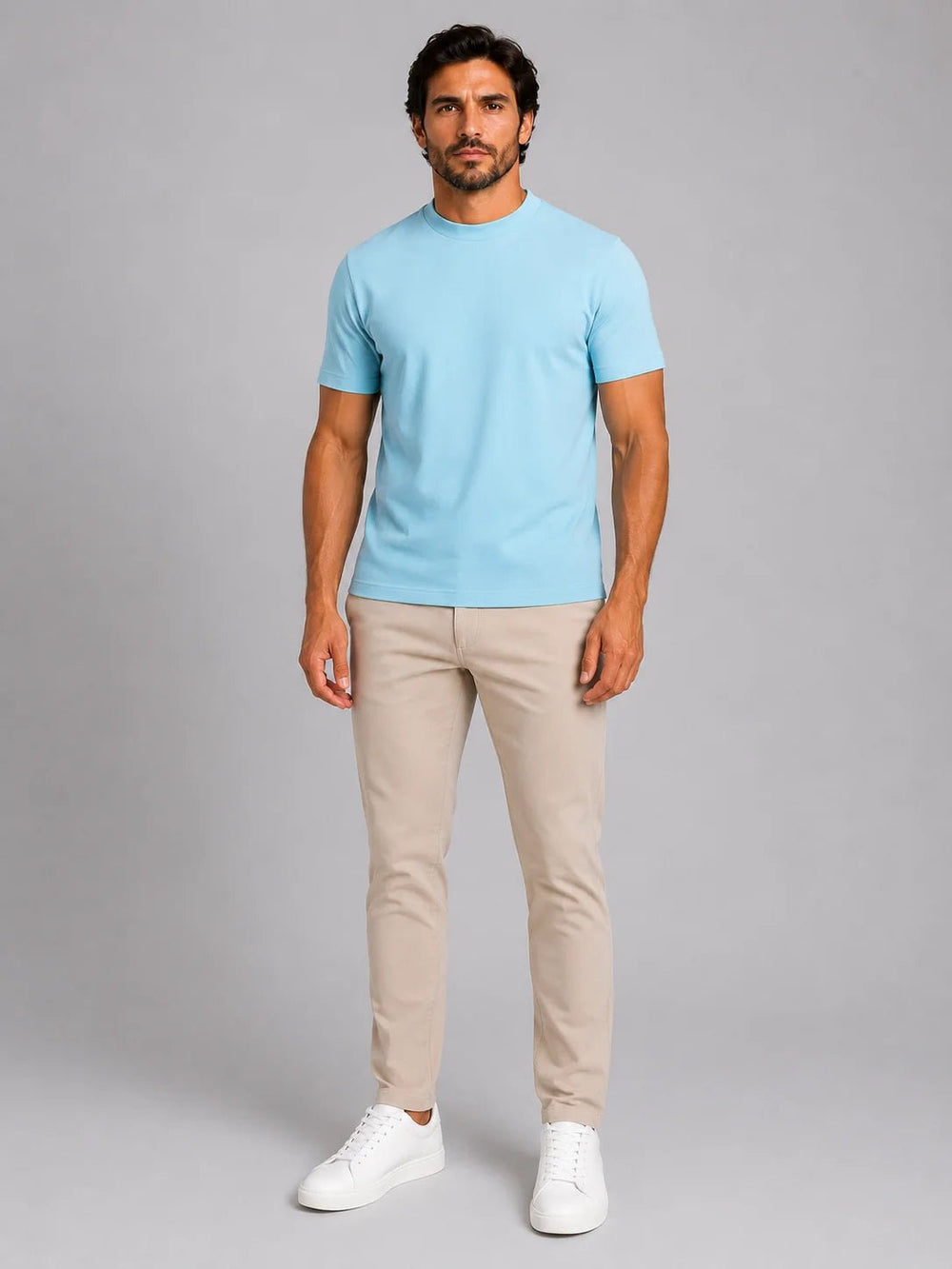 Camiseta Dom Henrico Algodão Egípcio Gola Média - Henri Store