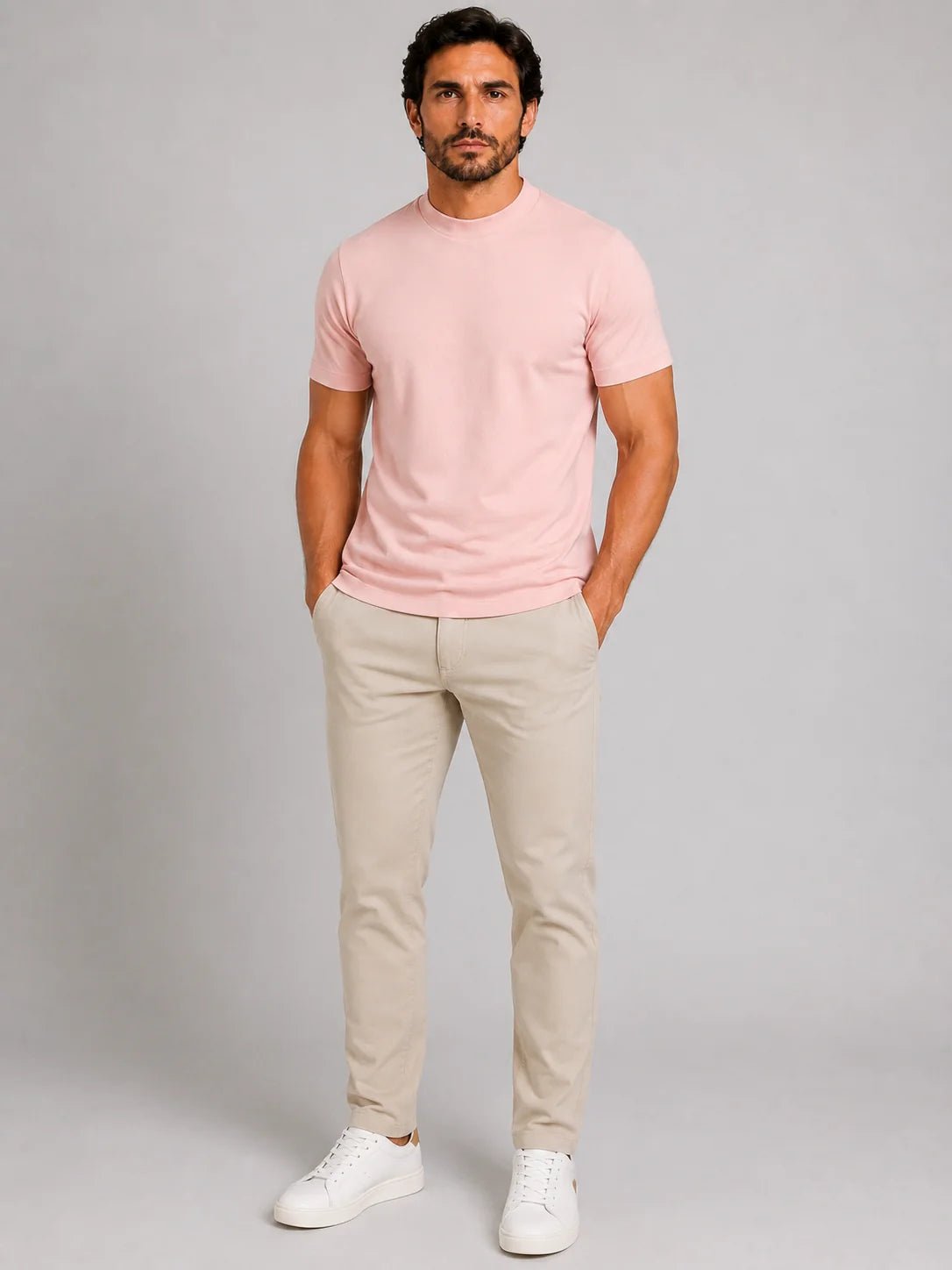 Camiseta Dom Henrico Algodão Egípcio Gola Média - Henri Store