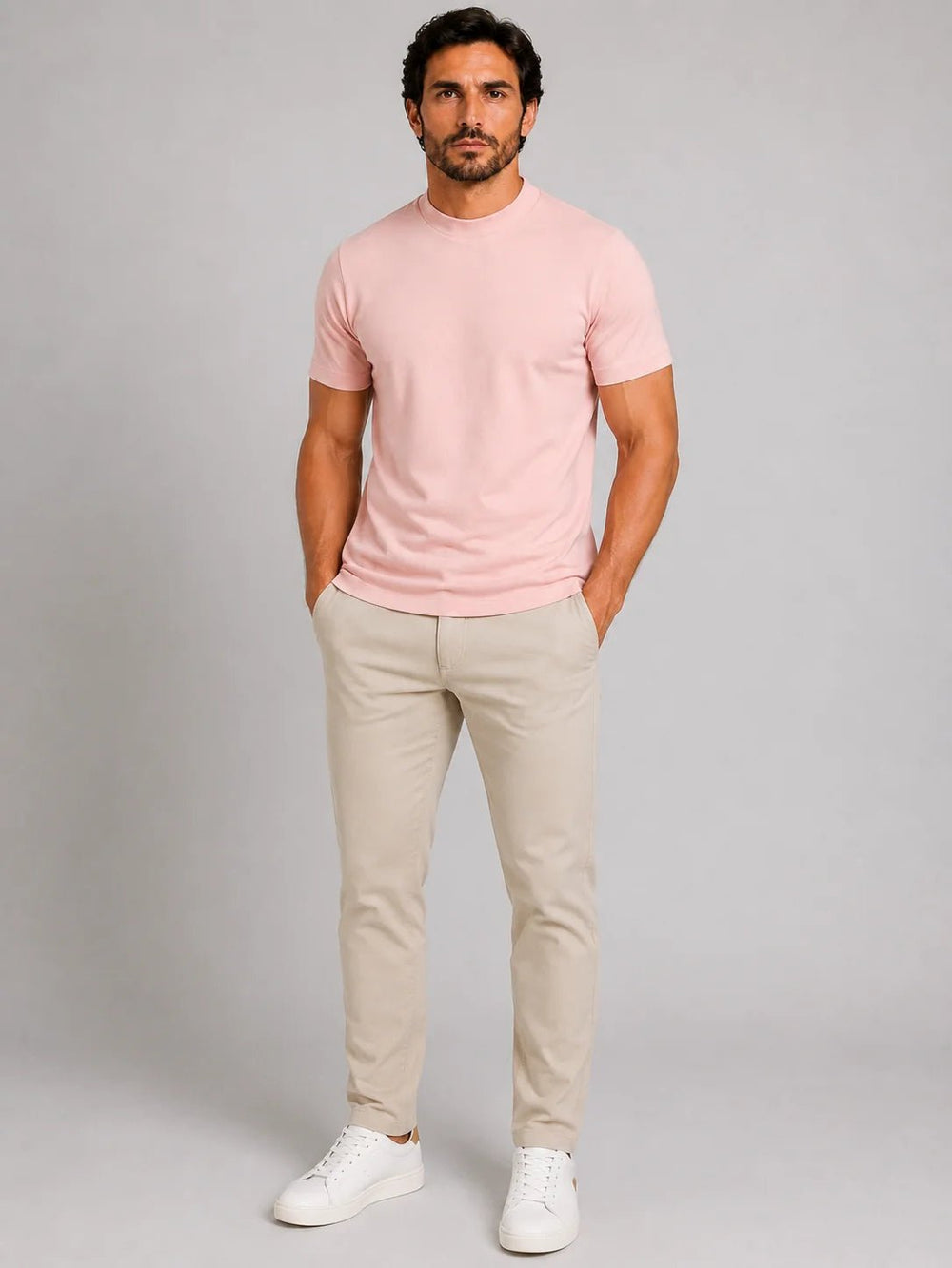 Camiseta Dom Henrico Algodão Egípcio Gola Média - Henri Store