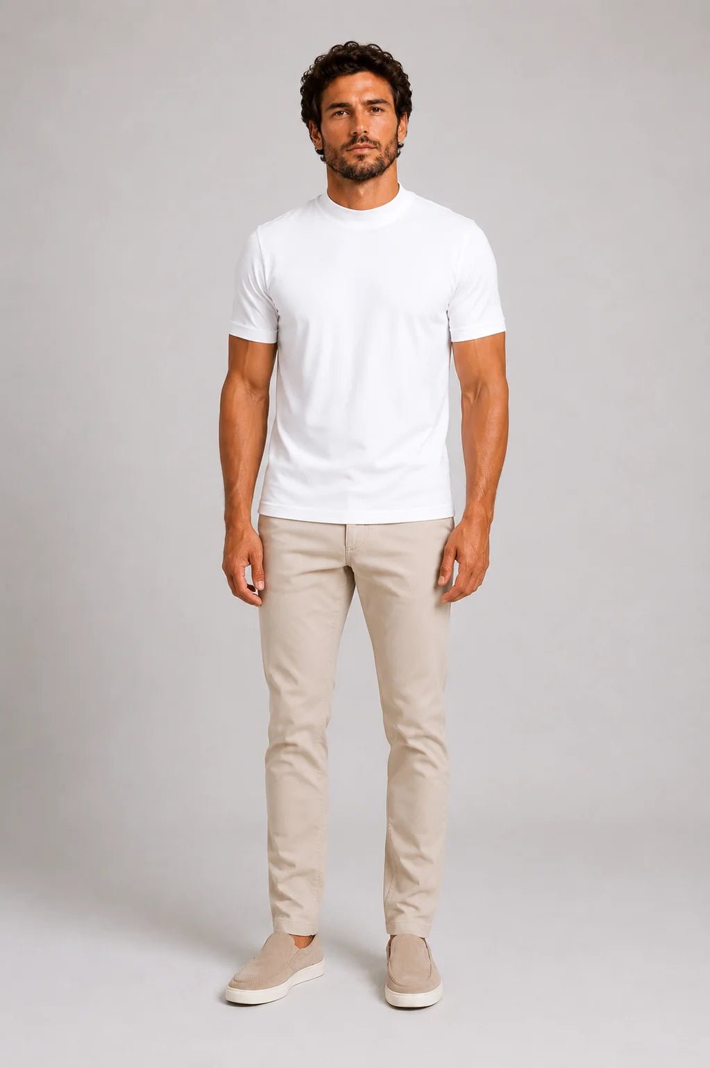 Camiseta Dom Henrico Algodão Egípcio Gola Média - Henri Store