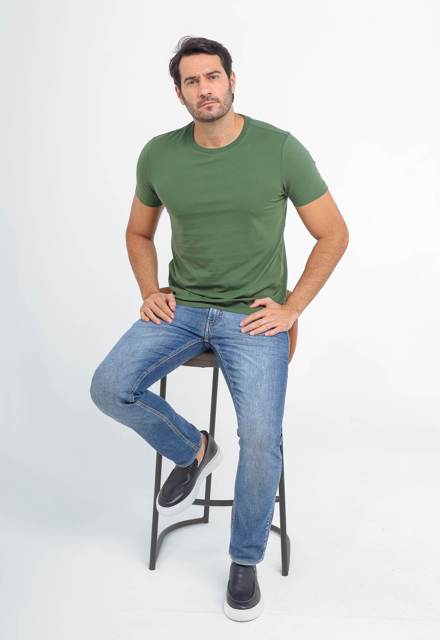 Camiseta Dom Henrico com Elastano Básica - Henri Store
