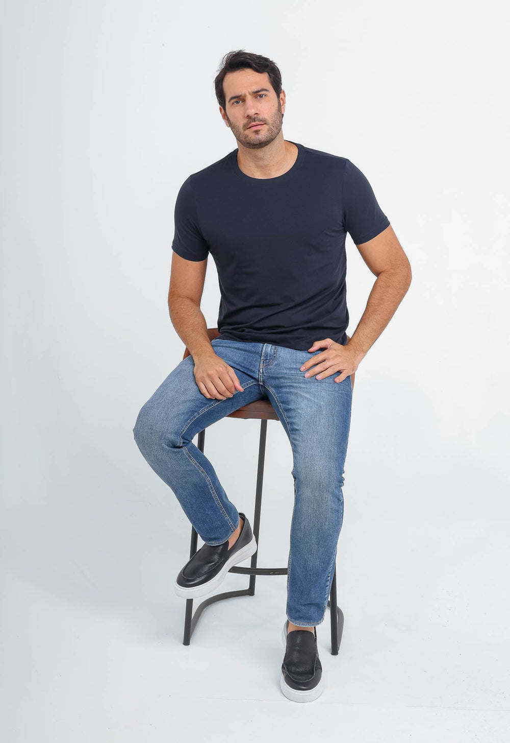 Camiseta Dom Henrico com Elastano Básica - Henri Store
