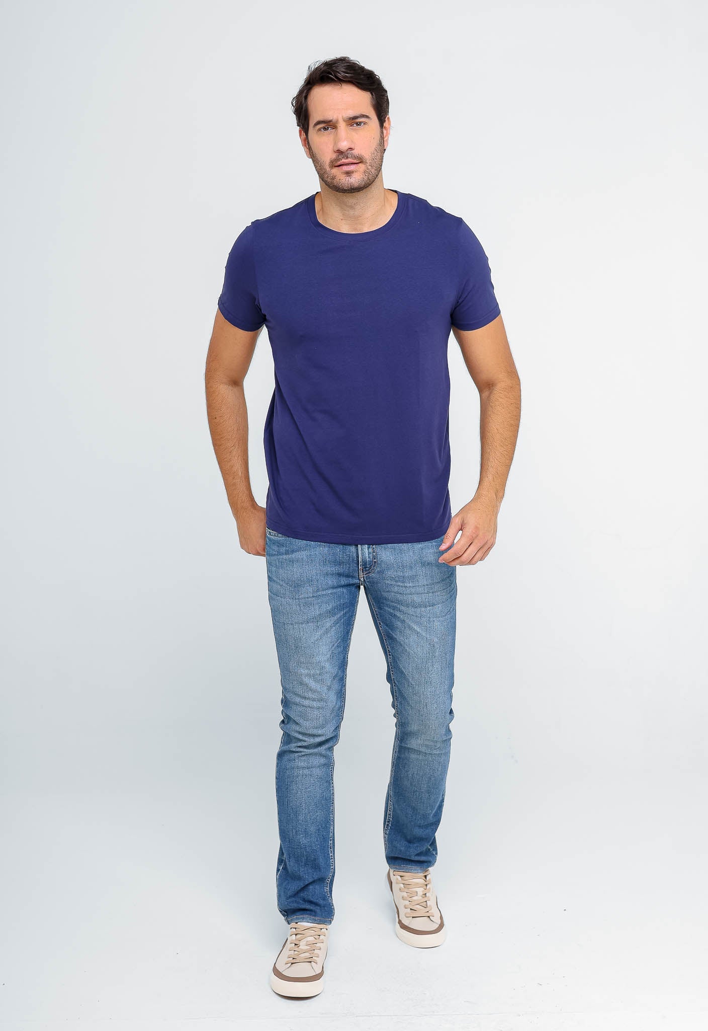 Camiseta Dom Henrico com Elastano Básica - Henri Store
