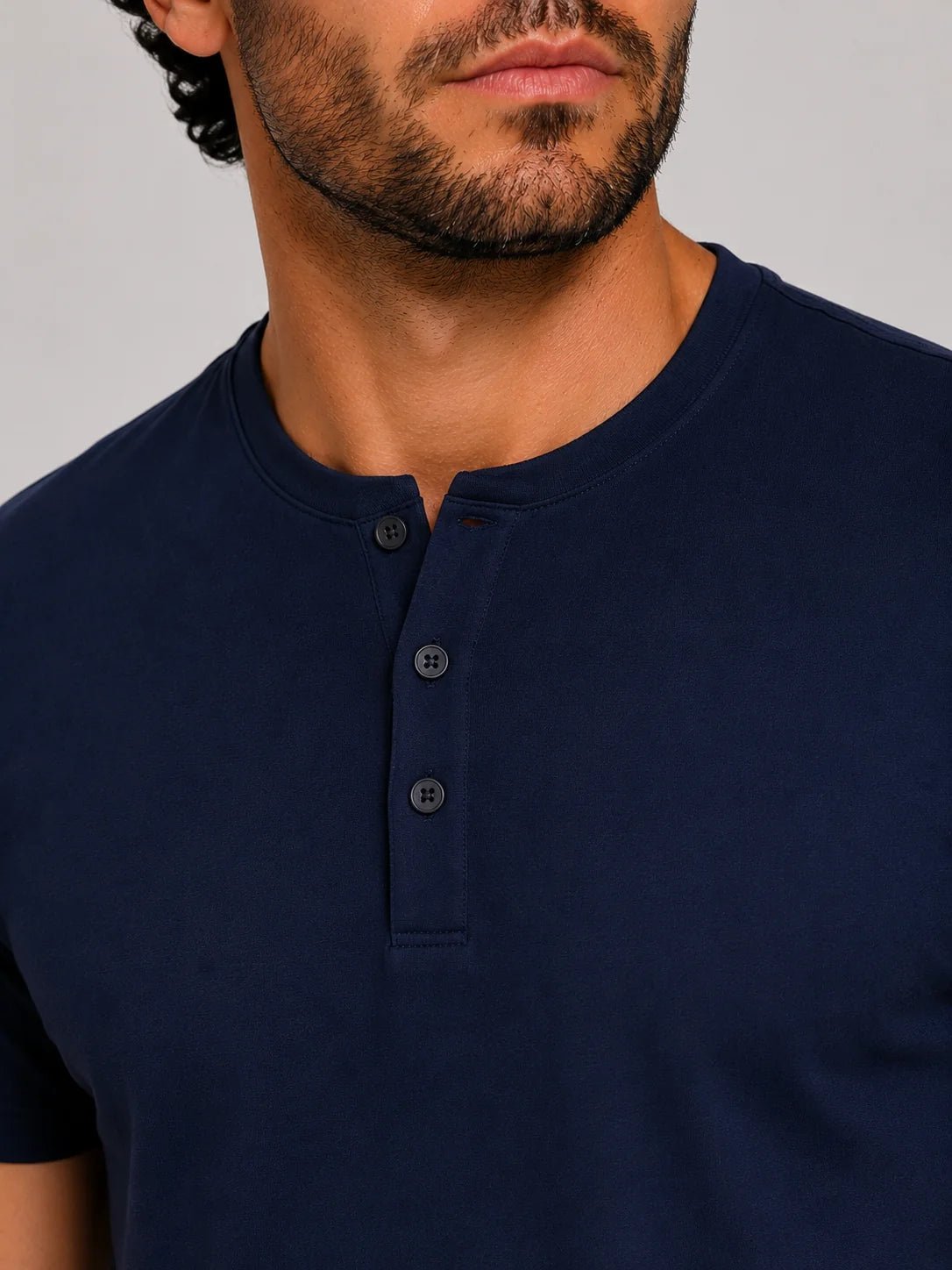 Camiseta Dom Henrico Henley Pima - Henri Store
