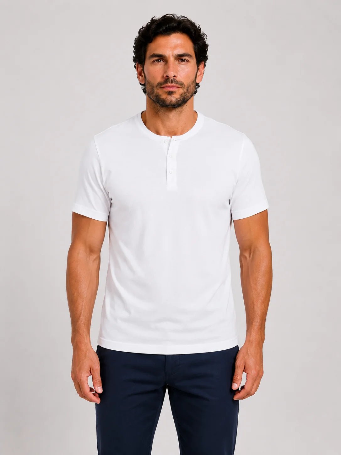 Camiseta Dom Henrico Henley Pima - Henri Store