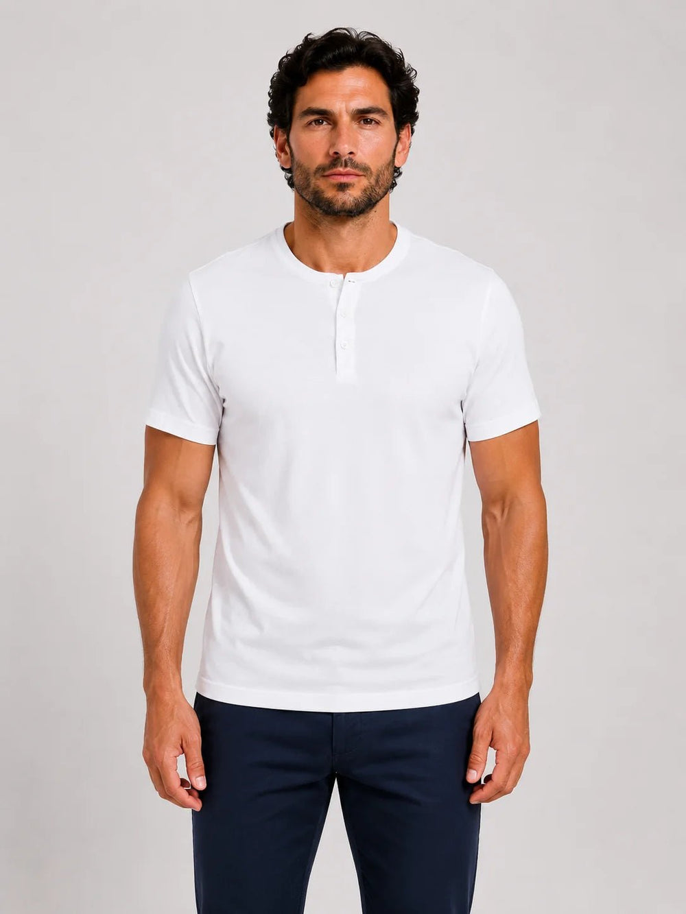 Camiseta Dom Henrico Henley Pima - Henri Store