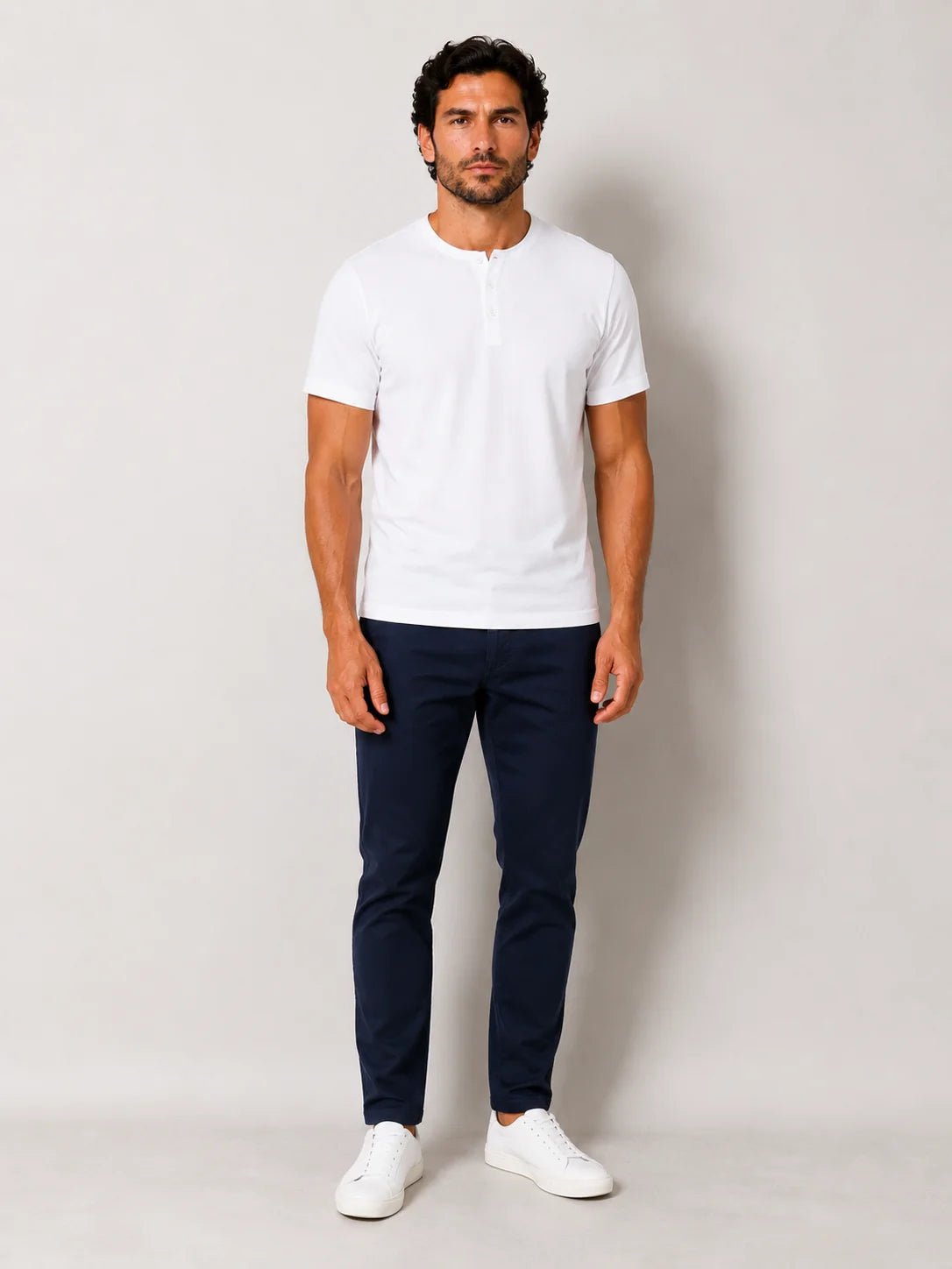 Camiseta Dom Henrico Henley Pima - Henri Store