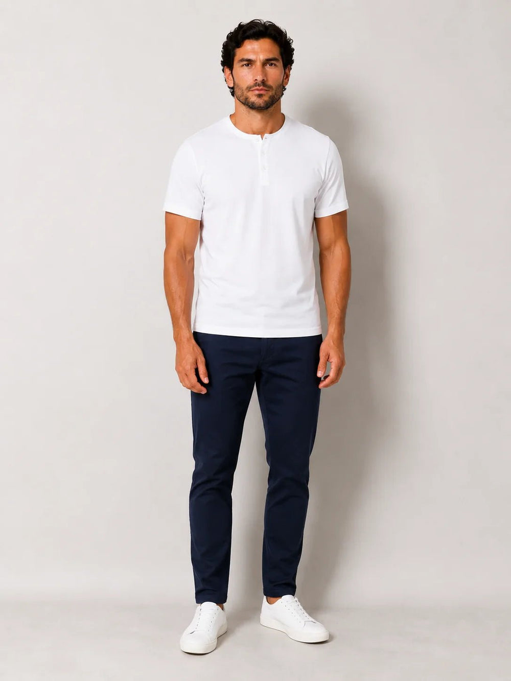 Camiseta Dom Henrico Henley Pima - Henri Store