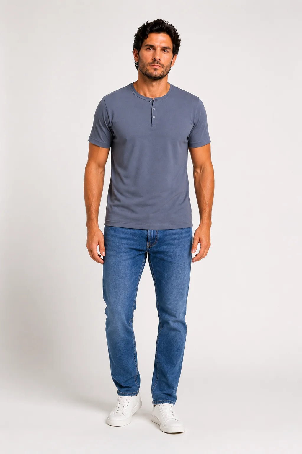 Camiseta Dom Henrico Henley Pima - Henri Store