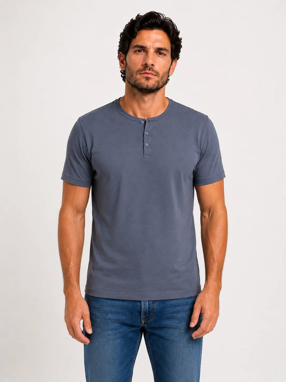 Camiseta Dom Henrico Henley Pima - Henri Store