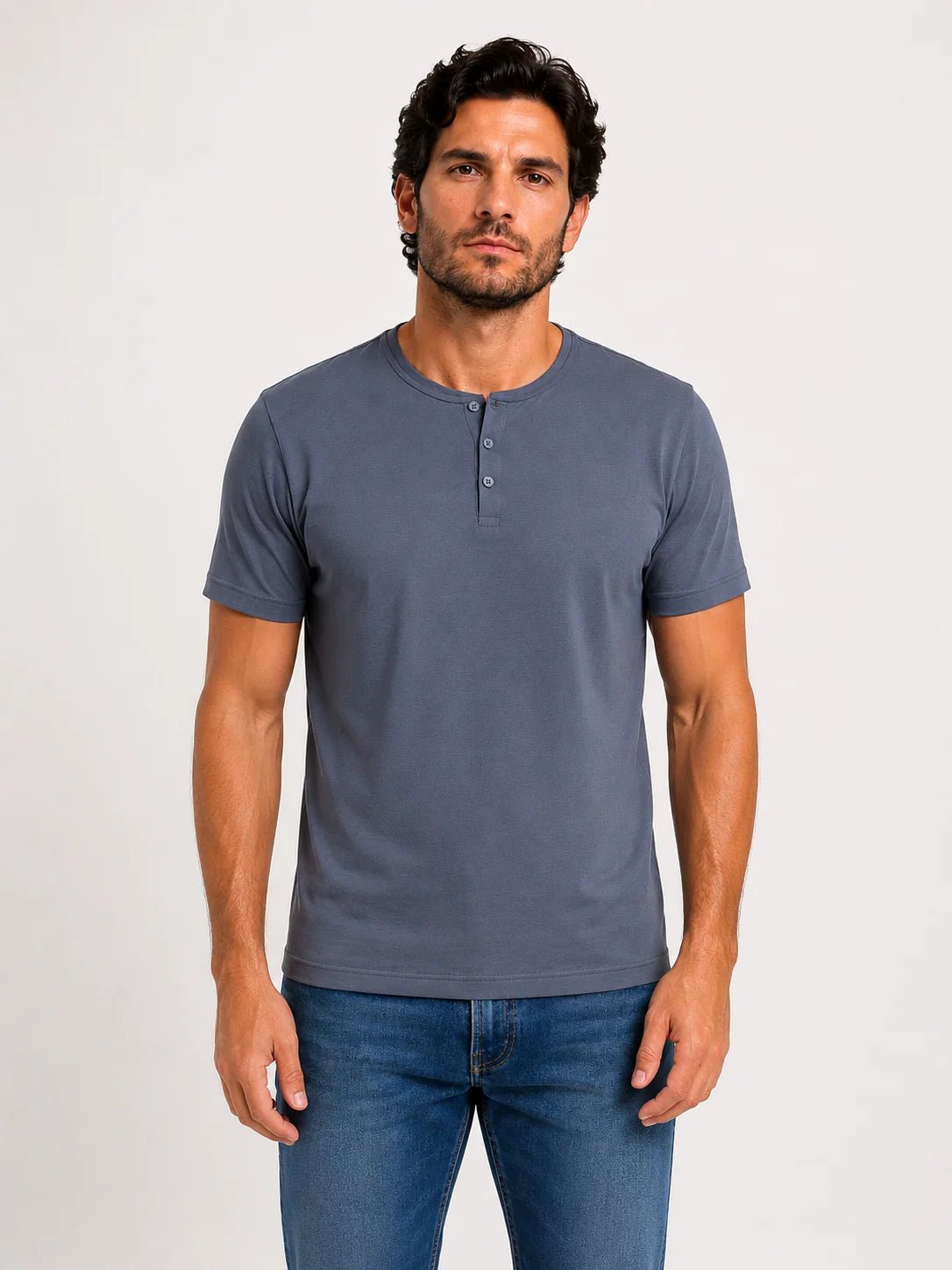 Camiseta Dom Henrico Henley Pima - Henri Store