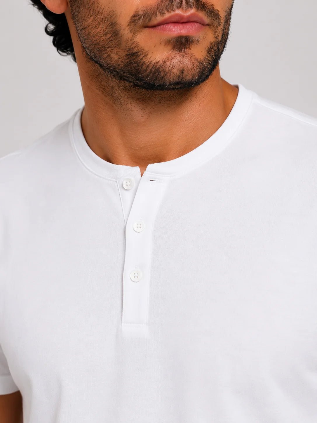 Camiseta Dom Henrico Henley Pima - Henri Store