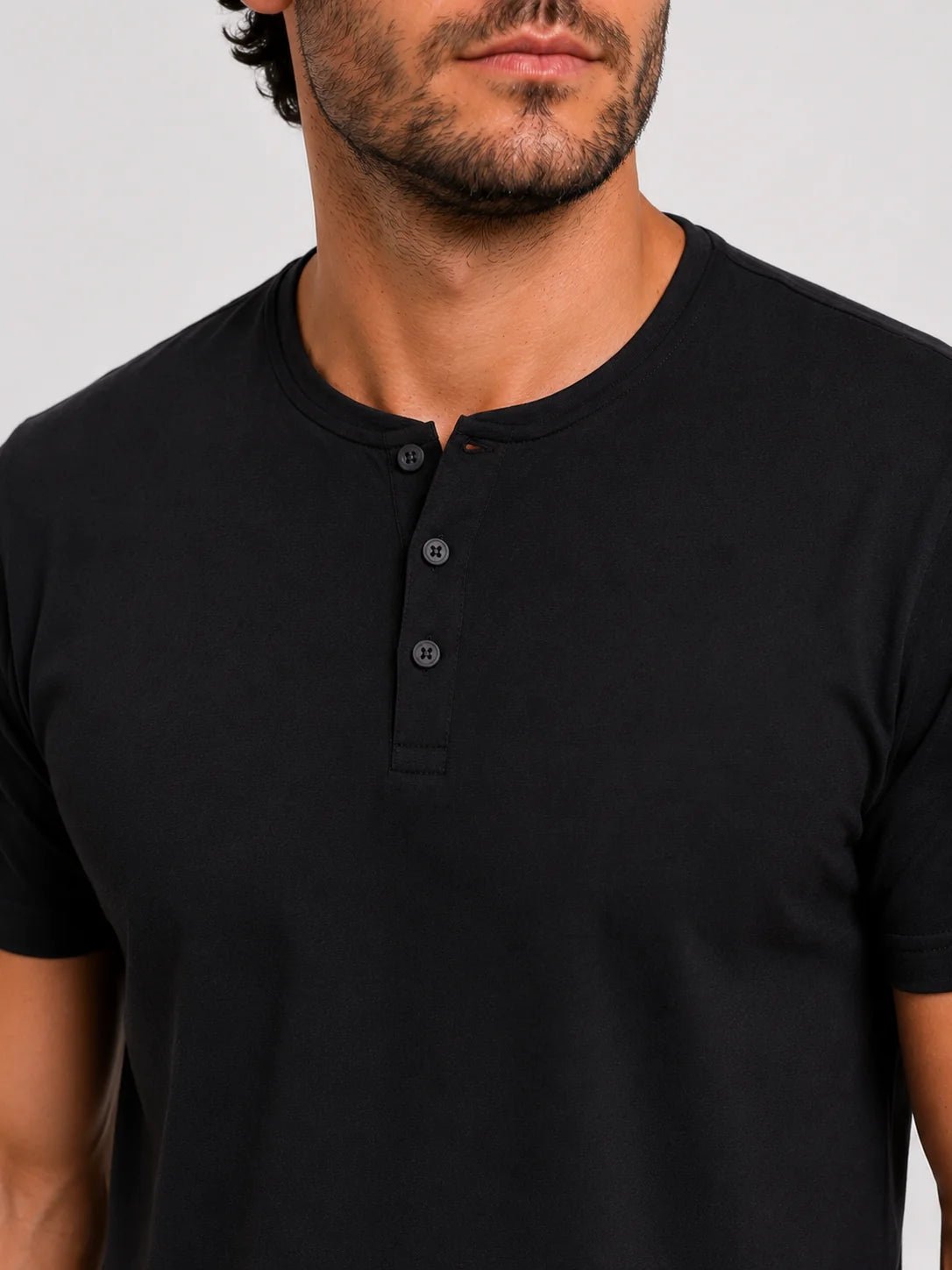 Camiseta Dom Henrico Henley Pima - Henri Store