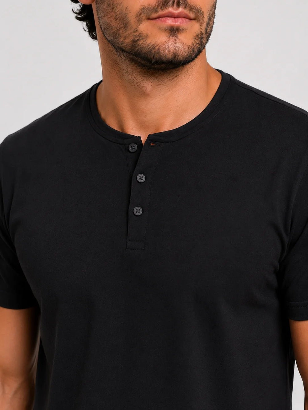 Camiseta Dom Henrico Henley Pima - Henri Store