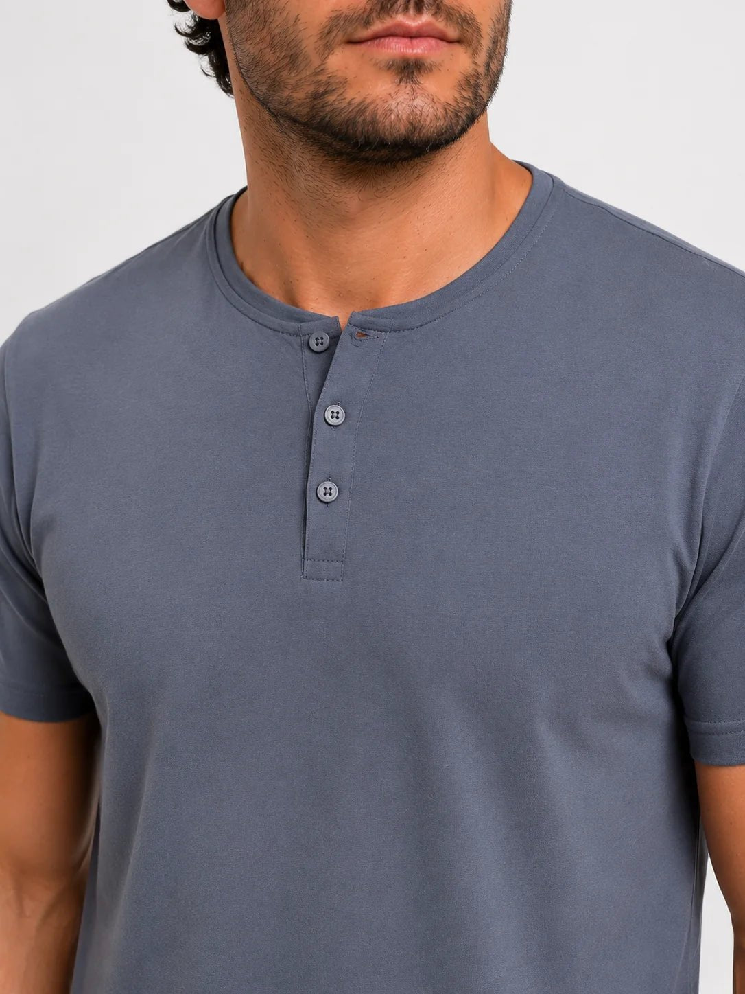 Camiseta Dom Henrico Henley Pima - Henri Store