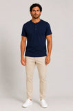 Camiseta Dom Henrico Henley Pima - Henri Store