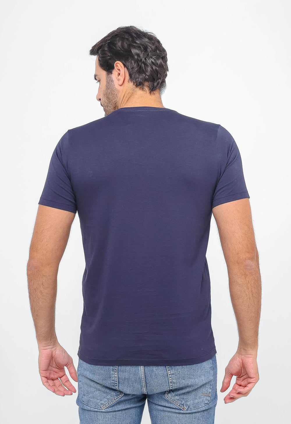 Camiseta Dom Henrico Pima Gola V - Henri Store