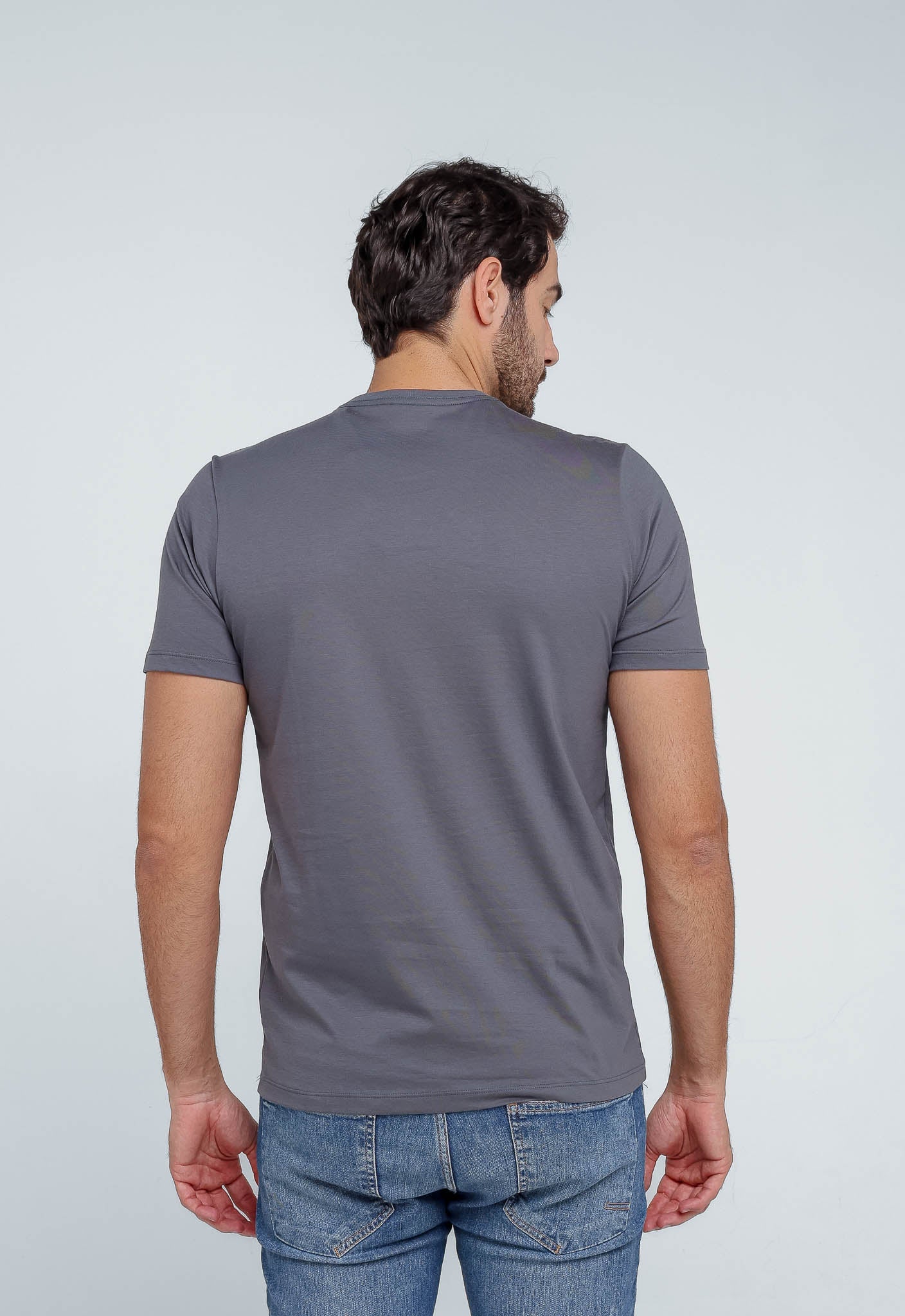 Camiseta Dom Henrico Pima Gola V - Henri Store