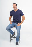 Camiseta Dom Henrico Pima Gola V - Henri Store