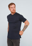 Camiseta Dom Henrico Pima Interloque Gola Cruzada Frontal - Henri Store