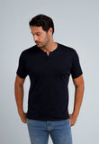 Camiseta Dom Henrico Pima Interloque Gola Diferenciada - Henri Store